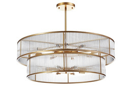 Żyrandol Złoty Berella Light Negros 100 GD BL5391