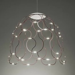 Żyrandol Sforzin Lady Lamoi kolor miedziany