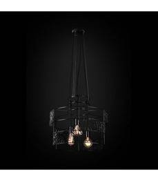 Lana czarny z wełną Lampa wisząca Ramko