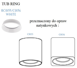 Wpust Maxlight Tub Ring/wh