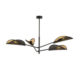 Lampa sufitowa VENE 4 BLACK/GOLD czarny (1158/4) - Emibig