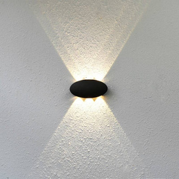 Italux Oprawa ścienna ogrodowa OWL-55034-BK Pontas 3000K