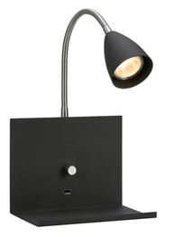 Kinkiet Markslojd 1L Czarny 107141 LOGI