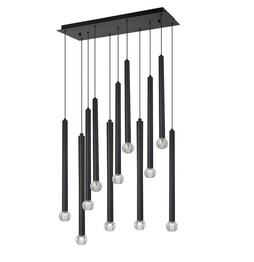 Lampa Wisząca Kryształ Berella Light  Aramo 11 BK Czarna BL5585