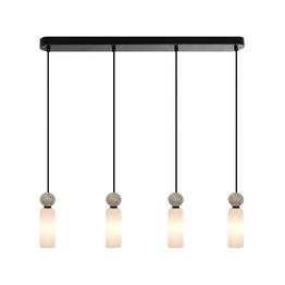 Lampa wisząca z marmurem Italux Santos PND-95331-4-BK