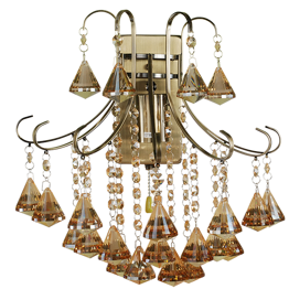 Barelona 6248/1 21QG Elem Kinkiet Kryształowy mosiądz