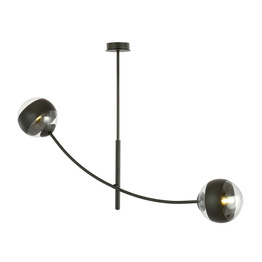 Lampa sufitowa HUNTER 2 BLACK/STRIPE czarny (1101/2) - Emibig