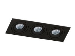 Azzardo oprawa do zabudowy AZ2440 CARO 3S Czarna