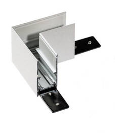 Łącznik Narożny Azzardo Beta Track Magnetic57 AZ5159 Chrom CORNER90