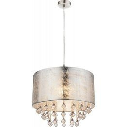 Srebrny zwis z kryształkami Globo Lighting Amy I 15188H3