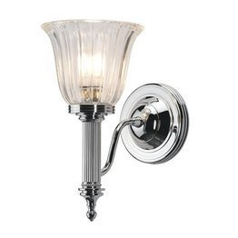 Kinkiet do wilgotnych pomieszczeń Elstead Lighting BATH-CARROLL1-PC IP44