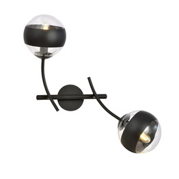 Lampa ścienna HUNTER K2 BLACK/STRIPE czarny (1101/K2) - Emibig
