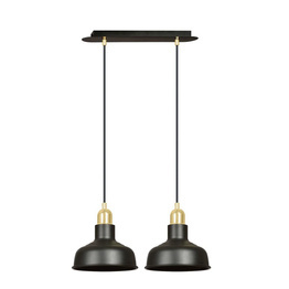 Wisząca lampa IBOR 2 BLACK czarny (1042/2) - Emibig