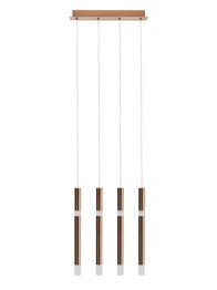 Lampa Wisząca Ledowa Berella Light Luno 4 BL1492 Miedziana