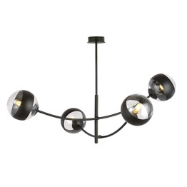 Lampa sufitowa HUNTER 4  BLACK/STRIPE czarny (1101/4) - Emibig