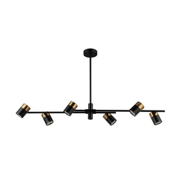 Lampa wisząca Italux Elice PND-58892-6-BK-BRO