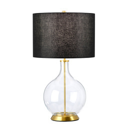 Lampa stołowa Elstead Lighting Orb ORB-CLEAR-AB-BLK