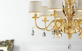 ACANTIA 12 Oprawa Wisząca Masiero złota