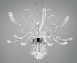 Elysee L12  Włoska Oprawa Wisząca Leucos transparentna LED