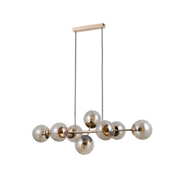 Oprawa wisząca Italux PND-1098-8-GD Złota Molite