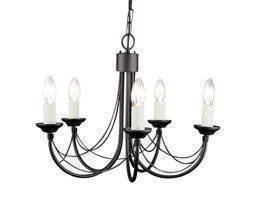 Lampa Wisząca Elstead Carisbrooke 5 black