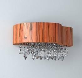 Kinkiet Cleoni ATEGO 40 lewy duże kryształki