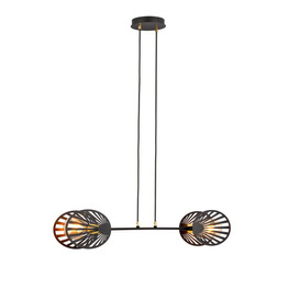Lampa wisząca PLAYA 2 BLACK czarny (1146/2) - Emibig
