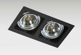 Oprawa do zabudowy Azzardo Sisto 2 czarny AZ2809