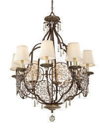 Żyrandol Elstead MARCELLA 8 FE/F2601/8BRB/OBZ