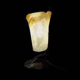 ATENE LT 1/226 Lampa Stołowa bursztynowa/miedziana Sillux