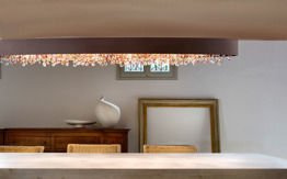 Włoska Lampa Sufitowa Masiero OLA PL6 OV 160 F-02 brązowa