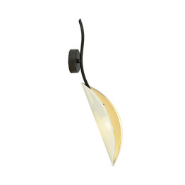 Lampa ścienna LOTUS K1 WHITE/GOLD czarny (1107/K1) - Emibig
