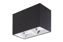 Spot Podwójny Berella Light Piri 2 BK+CH BL5168 Czarno Chromowy