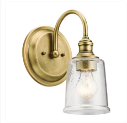 Elstead Lighting Waverly KL-WAVERLY1-NBR Kinkiet