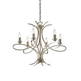 Penn 6 Szczotkowany Mosiądz Lampa wisząca Interiors CA7P6BB