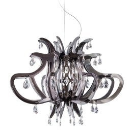 Żyrandol Slamp Medusa w kolorze pewter