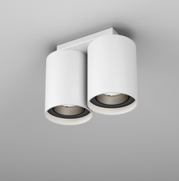 Plafoniera Tuba AQform 47017-M930-W1-00-63 biało czarna