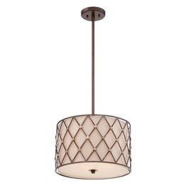 Brown Lattice QZ/BROWNLATT/P/M Lampa wisząca Elstead Lighting