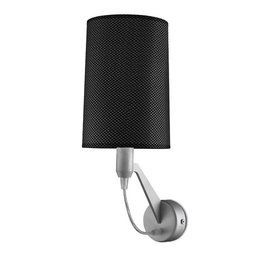 Pujol Eve A-892 Kinkiet w kolorze nikiel czarny abażur