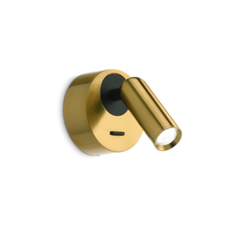 Lampa Ścienna Ideal Lux Bean Ap Round Ottone 260624