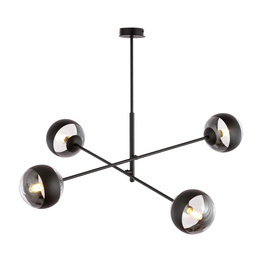 Wisząca lampa LINEAR 4 BLACK/STRIPE czarny (1168/4) - Emibig