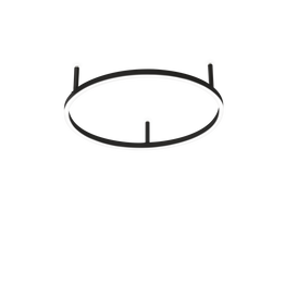 Lampa Sufitowa Ideal Lux Oracle Slim Pl D050 Round 4000k On-off Bk 341903