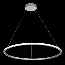 Lampa Wisząca Okrągła Echo 60 cm 67883 biała Led na zewnątrz