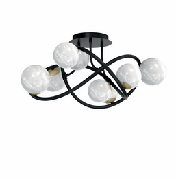 Plafon ZUMA LINE Nisyro MX4922-8-EBGN