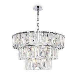 Żyrandol Kryształowy Złoty Maytoni Puntes MOD043PL-18CH