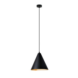 Wisząca lampa REBEL 1 BLACK/GOLD czarny-Złoty (1271/1) - Emibig