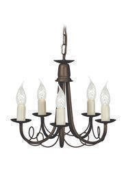 Żyrandol Elstead MINSTER MN5 BLK/GLD