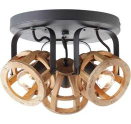 Brilliant Oprawa sufitowa Matrix Wood 86634/76