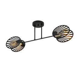 Lampa sufitowa TALIA 2 BLACK czarny (1181/2) - Emibig