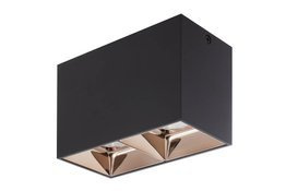 Spot Podwójny Berella Light Piri 2 BK+GD BL5169 Czarno Złoty